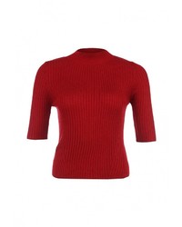 Женский красный свитер с круглым вырезом от Topshop