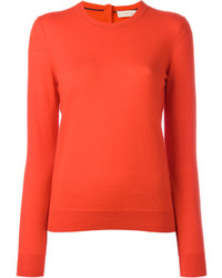 Женский красный свитер с круглым вырезом от Tory Burch