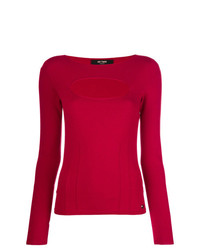 Женский красный свитер с круглым вырезом от Twin-Set
