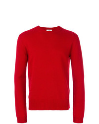 Мужской красный свитер с круглым вырезом от Valentino