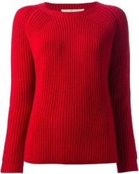 Женский красный свитер с круглым вырезом от Vanessa Bruno
