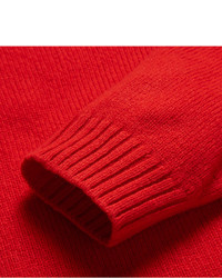 Мужской красный свитер с круглым вырезом от Gucci