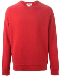 Мужской красный свитер с круглым вырезом от YMC