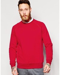 Мужской красный свитер с круглым вырезом от YMC