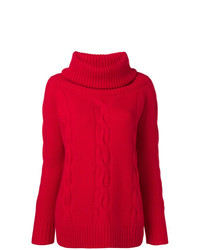 Женский красный свитер с хомутом от Philo-Sofie