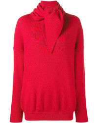 Женский красный свитер от Balenciaga