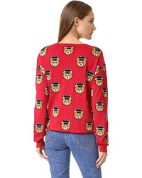 Женский красный свитер от Moschino