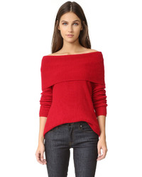 Женский красный свитер от Joie