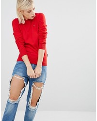 Женский красный свитер от Love Moschino