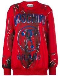 Женский красный свитер от Moschino