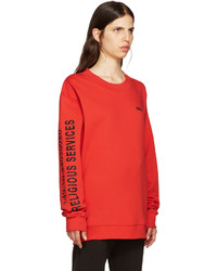 Женский красный свитер от 032c