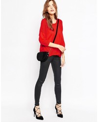 Женский красный свитер от French Connection