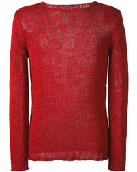 Мужской красный свитер от Roberto Collina