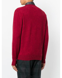 Мужской красный свитер от Etro