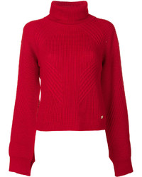 Женский красный свитер от Versace