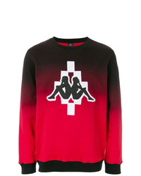 Мужской красный свитшот с вышивкой от Marcelo Burlon County of Milan