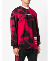 Мужской красный свитшот с принтом от Mauna Kea