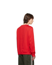 Мужской красный свитшот с принтом от Valentino