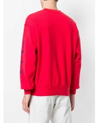 Мужской красный свитшот с принтом от Aries