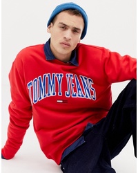 Мужской красный свитшот с принтом от Tommy Jeans