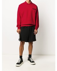 Мужской красный свитшот от Moschino