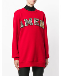 Женский красный свитшот от Amen