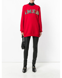 Женский красный свитшот от Amen