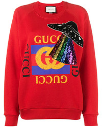 Женский красный свитшот от Gucci