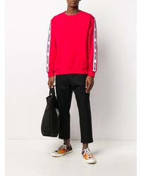 Мужской красный свитшот от Moschino