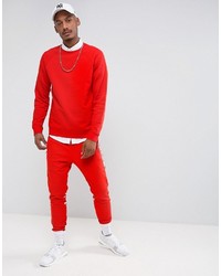 Мужской красный свитшот от Asos