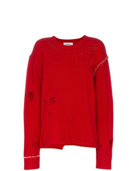 Красный свободный свитер от Ambush