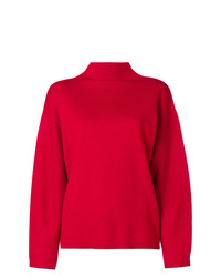 Красный свободный свитер от Aspesi