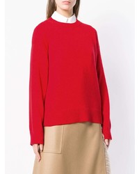Красный свободный свитер от Sofie D'hoore