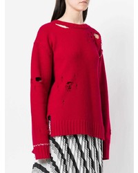 Красный свободный свитер от Ambush