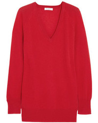 Красный свободный свитер от Equipment