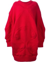 Красный свободный свитер от Henrik Vibskov