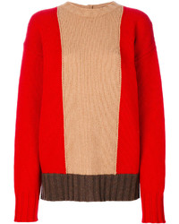 Красный свободный свитер от Marni