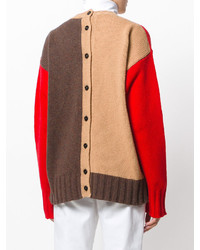 Красный свободный свитер от Marni