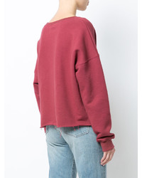 Красный свободный свитер от Simon Miller
