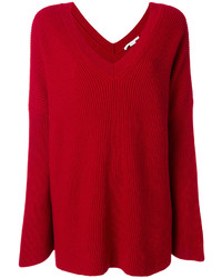 Красный свободный свитер от Stella McCartney