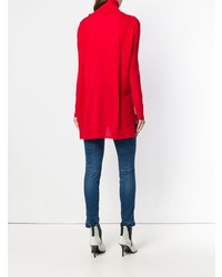 Красный свободный свитер от Woolrich