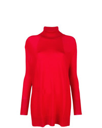 Красный свободный свитер от Woolrich