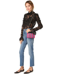 Красный соломенный клатч от Kayu