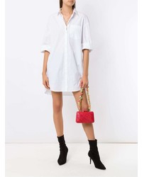 Красный соломенный клатч от Serpui