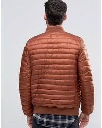 Мужской красный стеганый бомбер от Asos