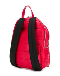 Женский красный стеганый рюкзак от Moncler