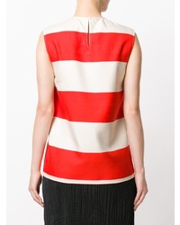 Красный топ без рукавов в горизонтальную полоску от Calvin Klein 205W39nyc