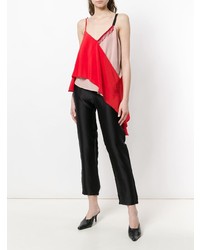 Красный топ без рукавов от Giacobino