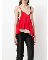 Красный топ без рукавов от Giacobino