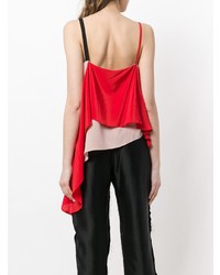 Красный топ без рукавов от Giacobino